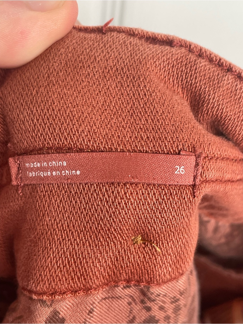 Pilcro High Rise Wide Leg Cargo Pant Boho Festival Academia Relaxed in Rust 26 - Picture 11 of 13